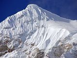 7 3 Peak 6 Mount Tutse Close Up From Beyond Jark Kharka The summit of the East Face of Peak 6 / Mount Tutse (6758m) was visible from just beyond Jark Kharka.